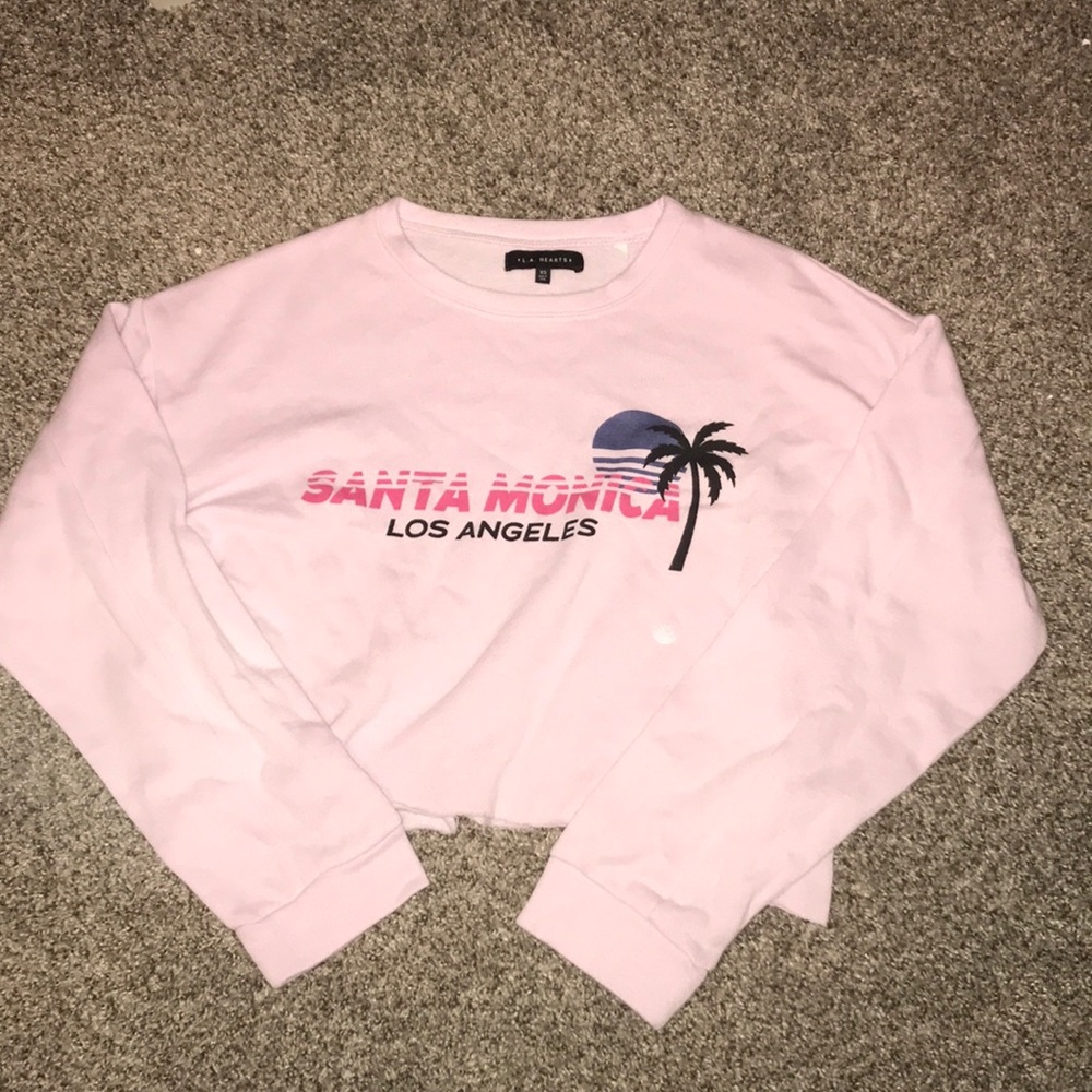 pacsun / la hearts cropped sweatshirt